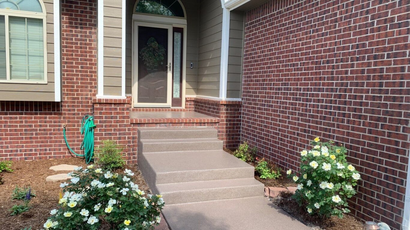 Stairs Sidewalk Restoration Concrete Coatings Kansas