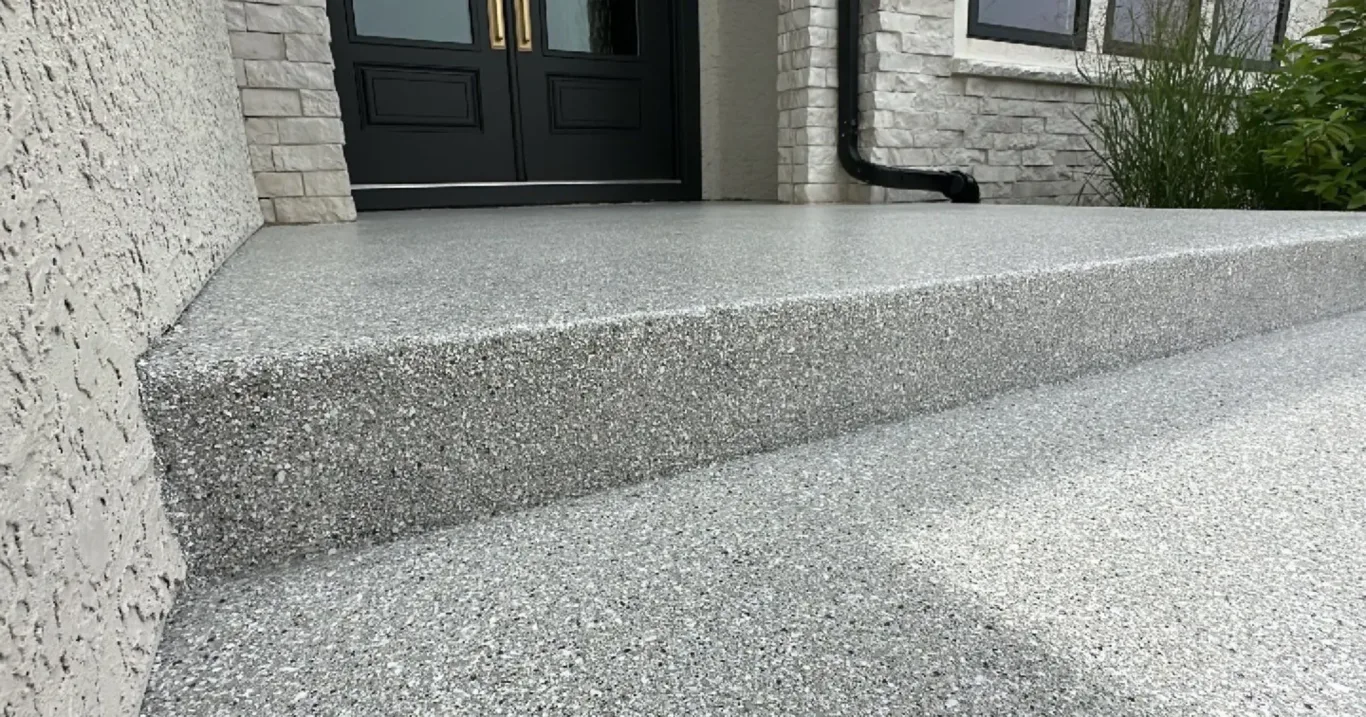 fall ready choosing the right concrete coatings for your porch steps 1920w